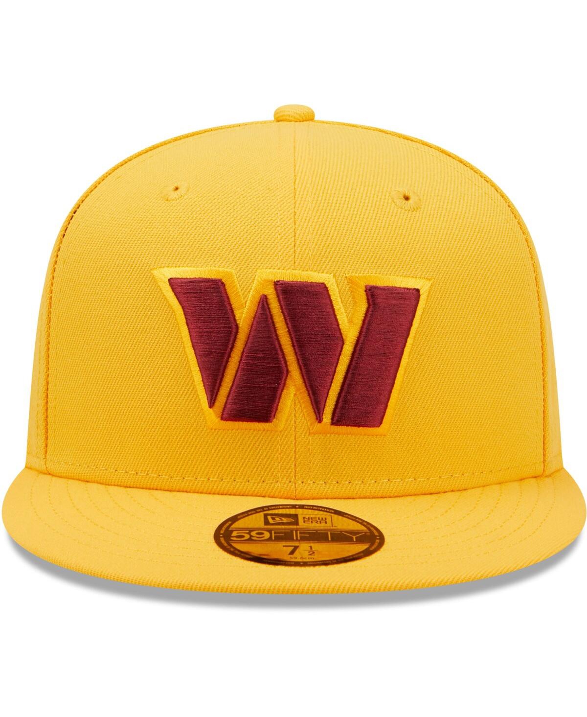 Shop New Era Men's  Gold Washington Commanders Omaha 59fifty Fitted Hat