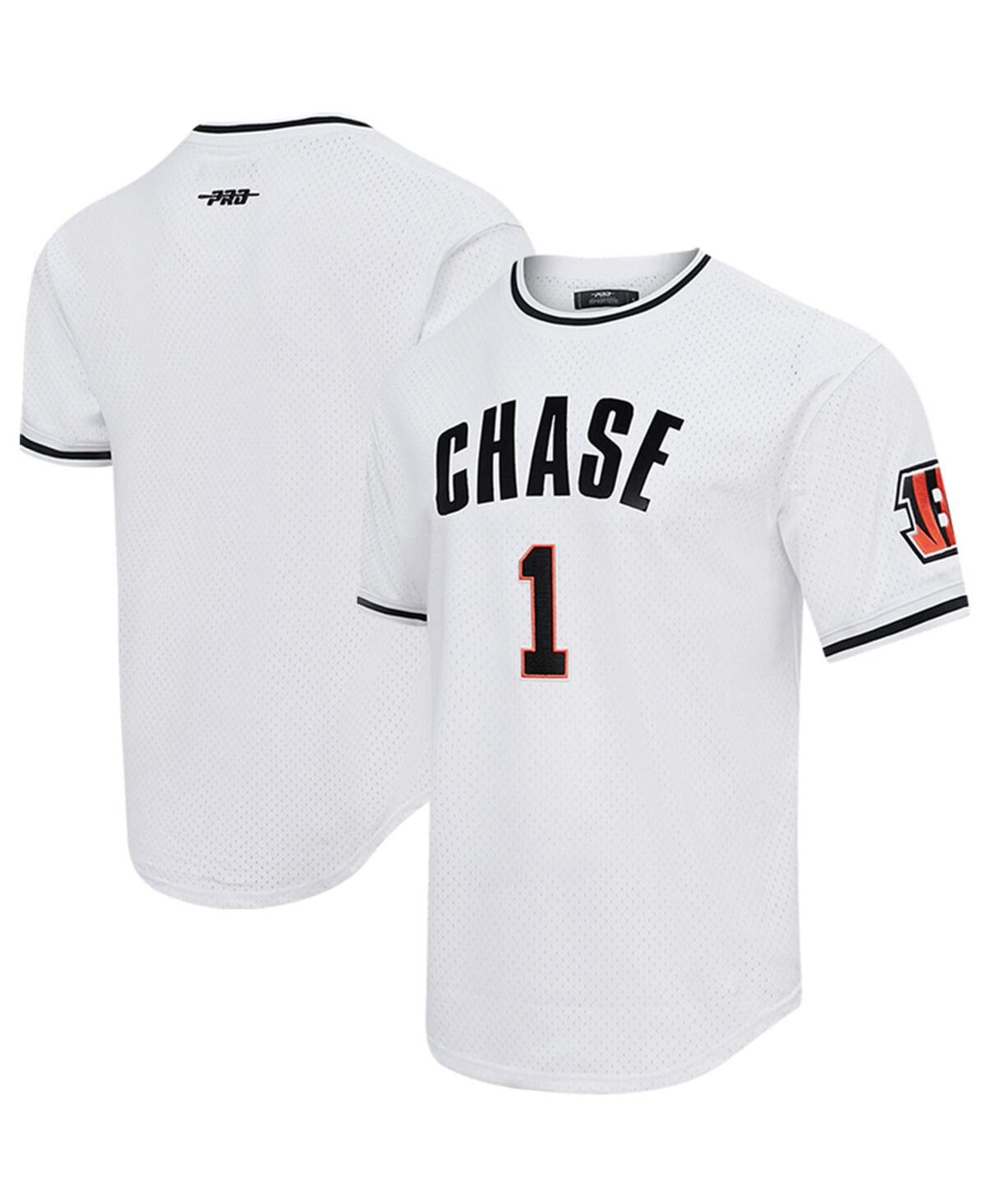 Pro Standard Men's  Ja'marr Chase White Cincinnati Bengals Mesh Player Name And Number Top In White