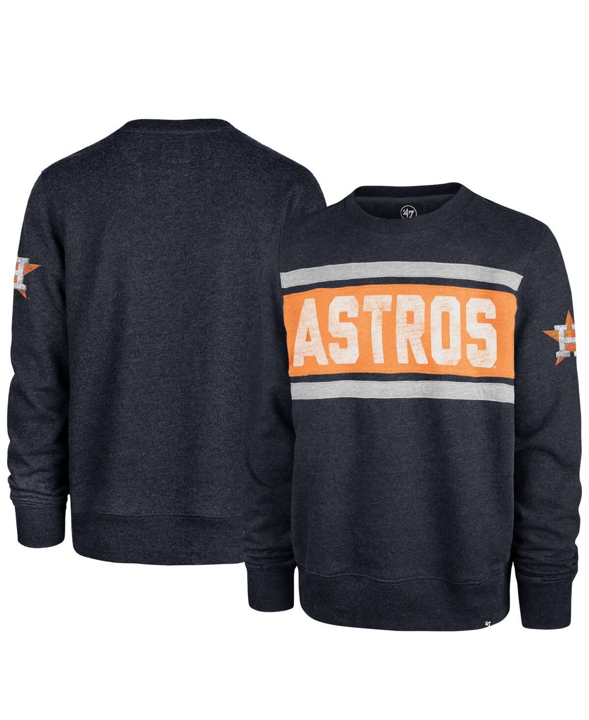 47 Brand Men's ' Navy Houston Astros Bypass Tribeca Pullover Sweatshirt