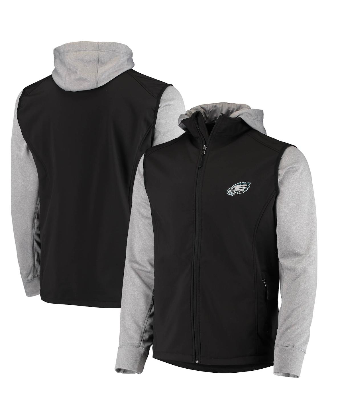 Shop Dunbrooke Men's  Black, Gray Philadelphia Eagles Alpha Full-zip Jacket In Black,gray
