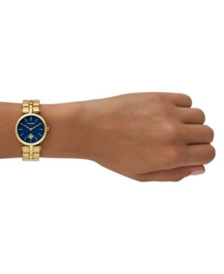 TORY BURCH レディース時計 Tory Burch Women's Kira Gold-Tone Stainless Steel Bracelet