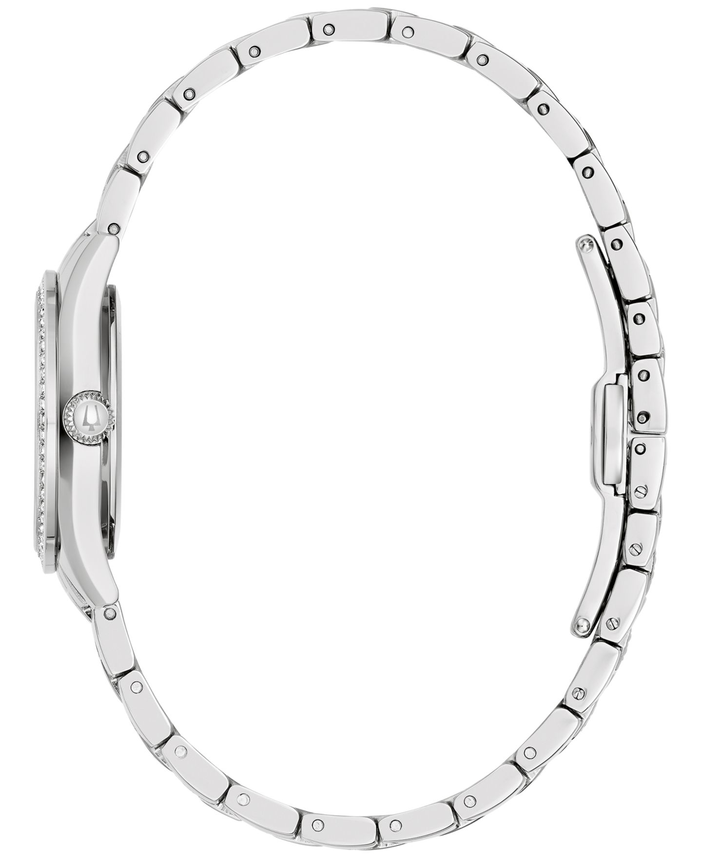 Женские часы Bulova Crystal Stainless Steel Bracelet Watch 29mm — фото 2