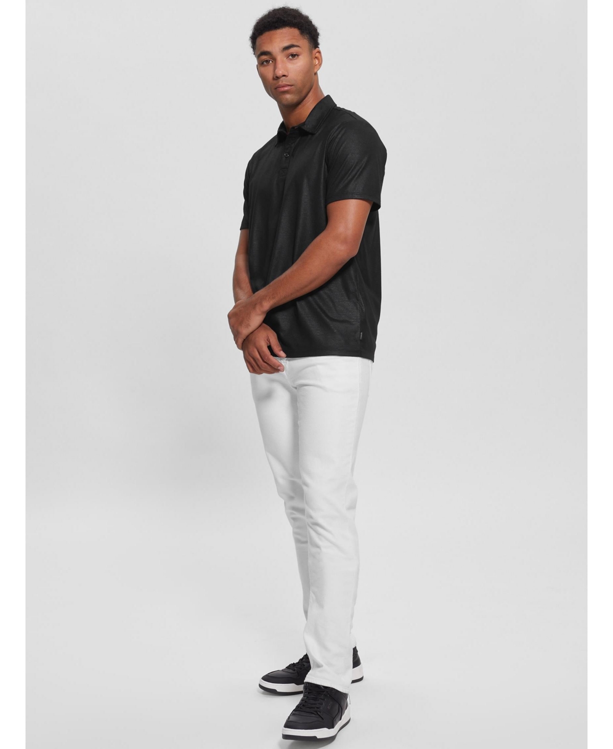 Guess Men's Mason Shine Short Sleeves Polo Shirt