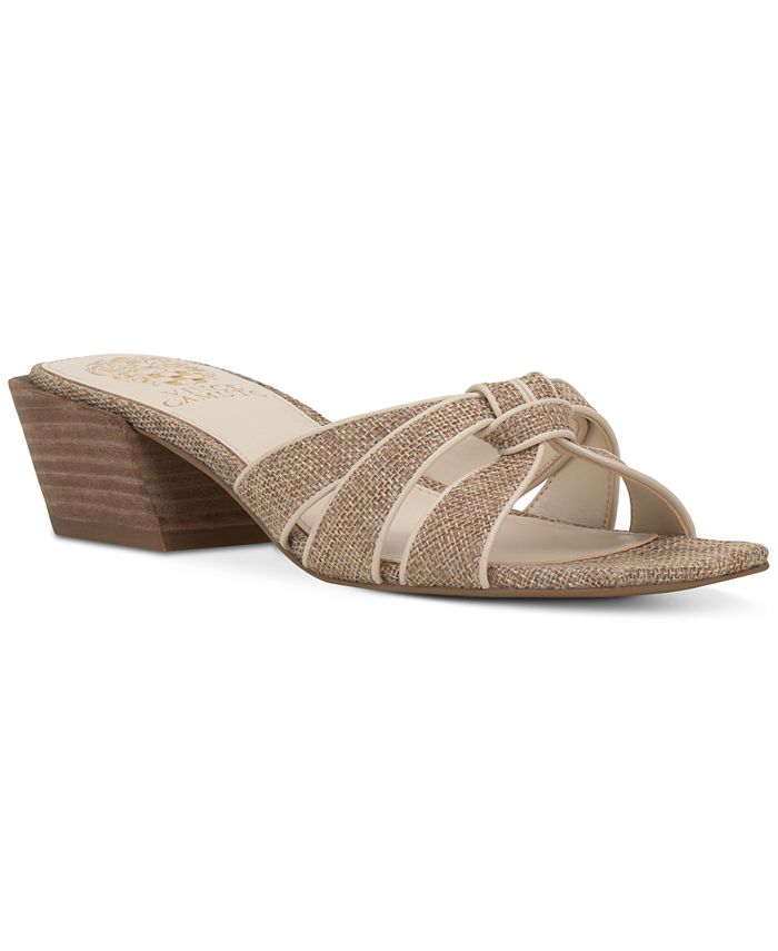 Vince Camuto Women's Selarin Block-Heel Slide Sandals - Macy's