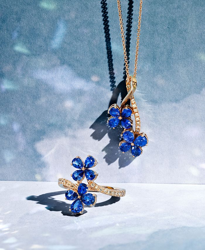 Le vian blueberry shop sapphire necklace