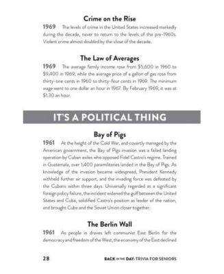 Back in the Day Trivia for Seniors: Facts and Trivia from History and Pop Culture to Keep Your Mind Sharp and Boost Your Memory by Andrew Thompson