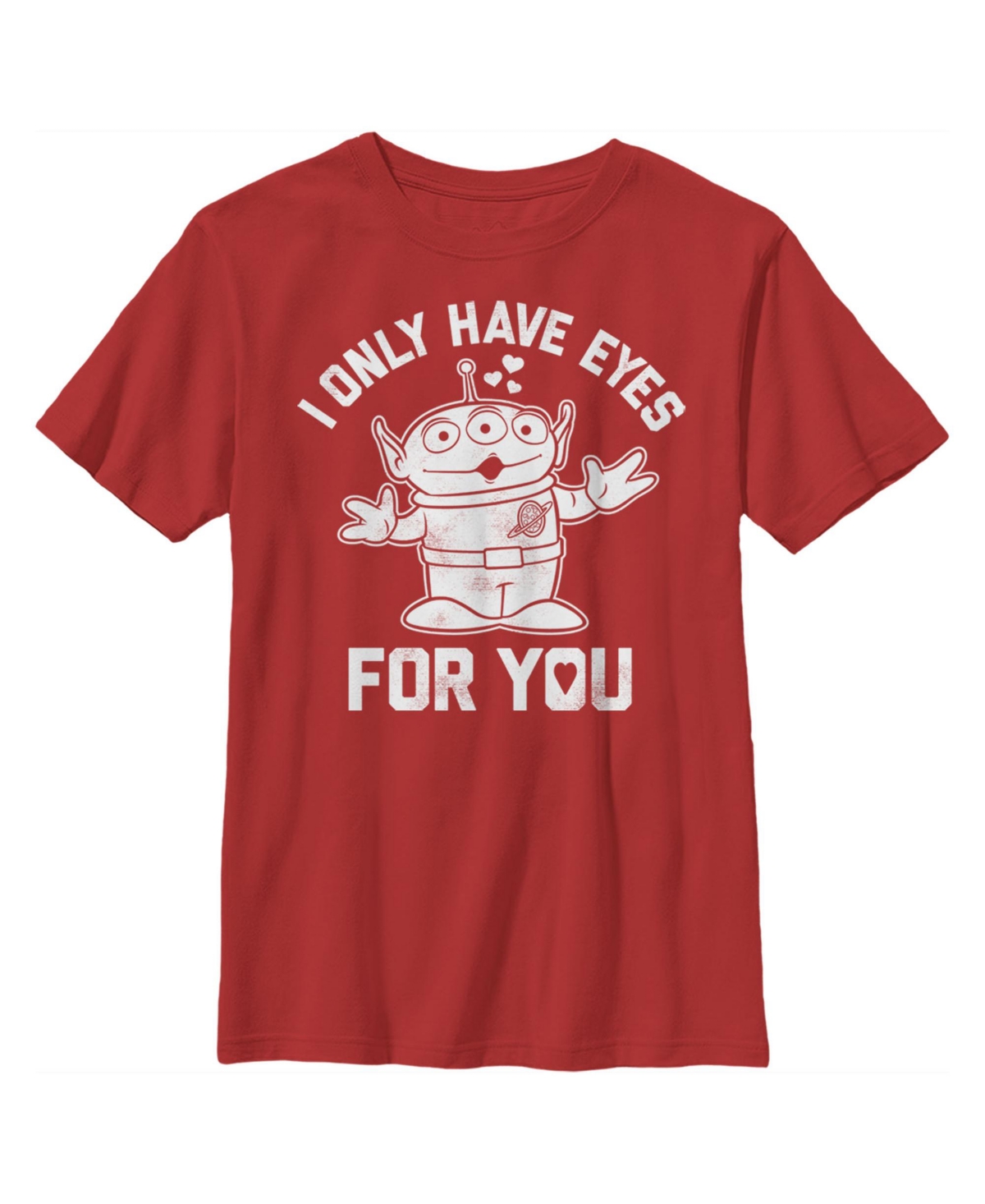 Disney Pixar Boy's Toy Story Alien I Only Have Eyes For You Child T-shirt In Red