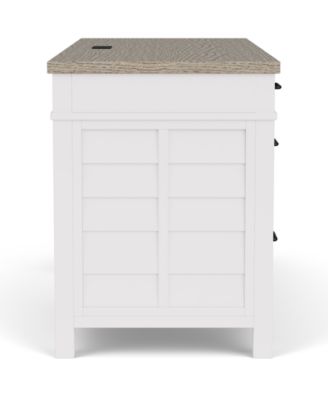 Finn 62" Wood Dovetail Joinery Executive Desk