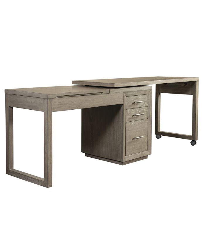 Furniture Prelude 56" Wood Swivel Lift Top Lshaped Desk Macy's