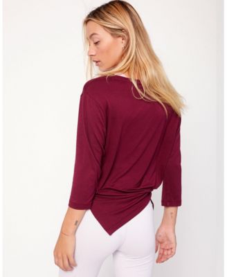 Women's Anen Side Tie 3/4 Sleeve Top
