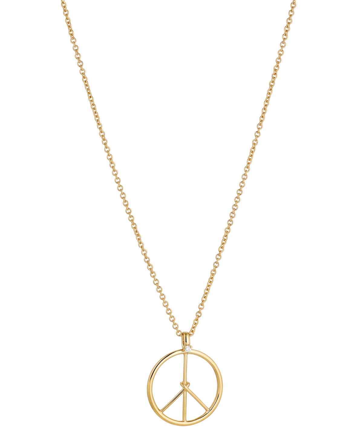 Ava Nadri Peace Pendant Necklace In Gold