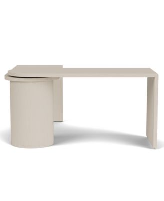 Maren 83" Wood 360 Degrees Swivel Desk