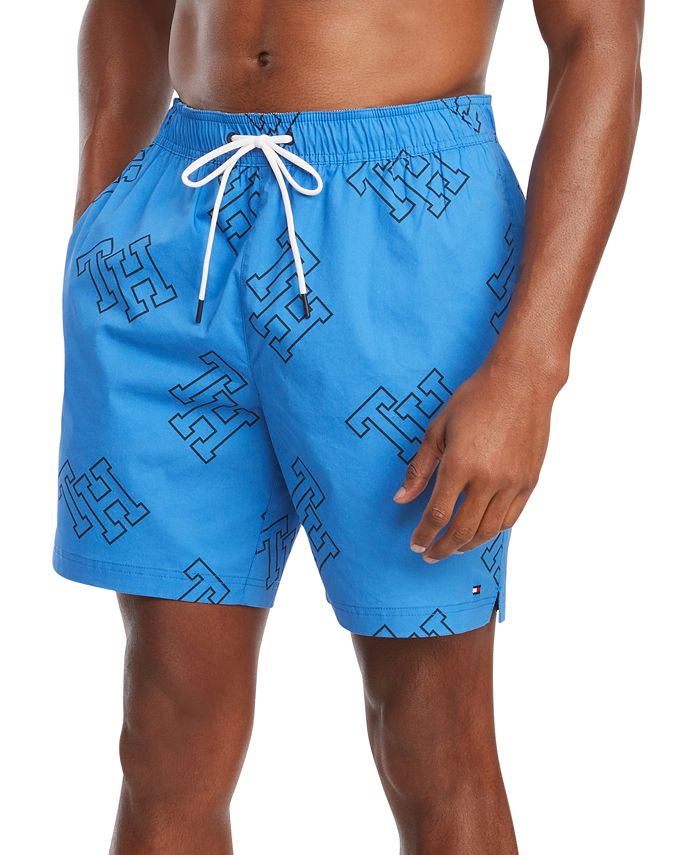 Monogram Logo Drawstring Swim Shorts