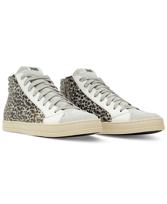 P448 Women's Skate Glitter Lace-Up High-Top Sneakers - Macy's