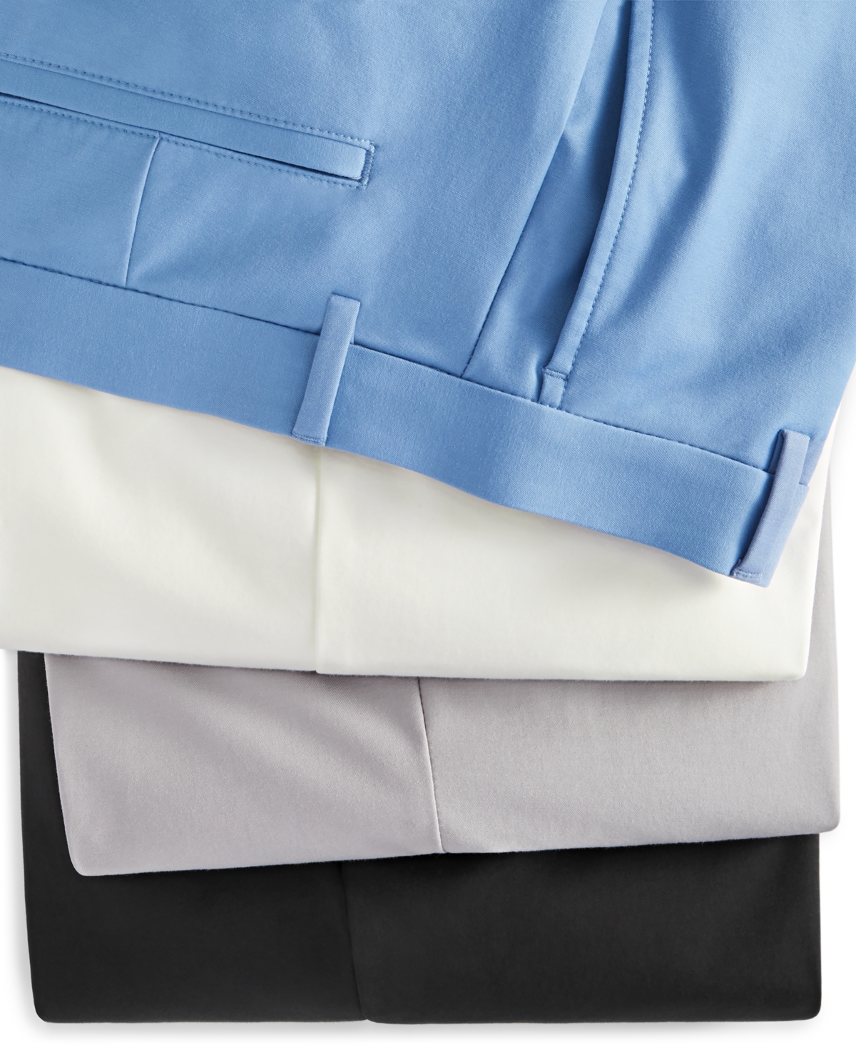 Shop Lauren Ralph Lauren Men's Classic-fit Cotton Stretch Performance Dress Pants In Off White