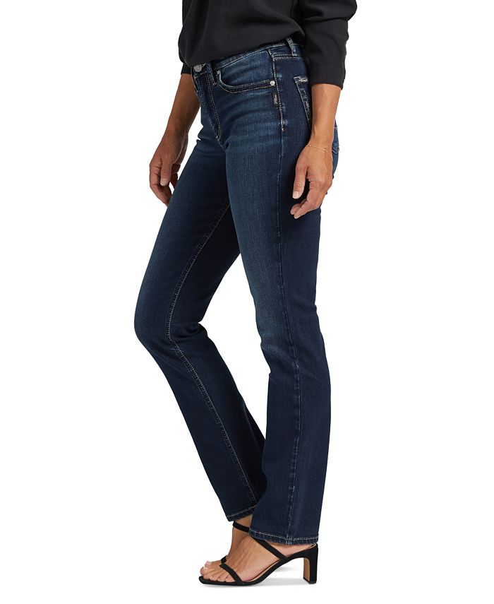 Silver Jeans Co. Women's Avery Curvy Straight-Leg Jeans - Macy's