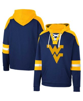 Men's West Virginia Mountaineers Lace-Up 4.0 Pullover Hoodie
