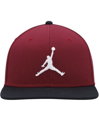 Jordan Men's Red, Black Pro Jumpman Snapback Hat