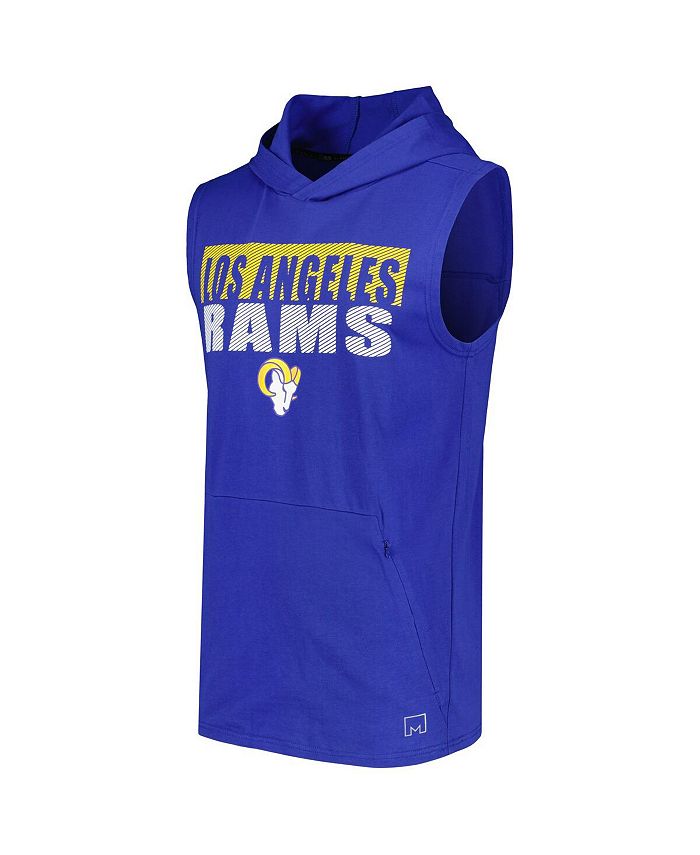 Msx By Michael Strahan Mens Royal Los Angeles Rams Relay Sleeveless Pullover Hoodie Macys 