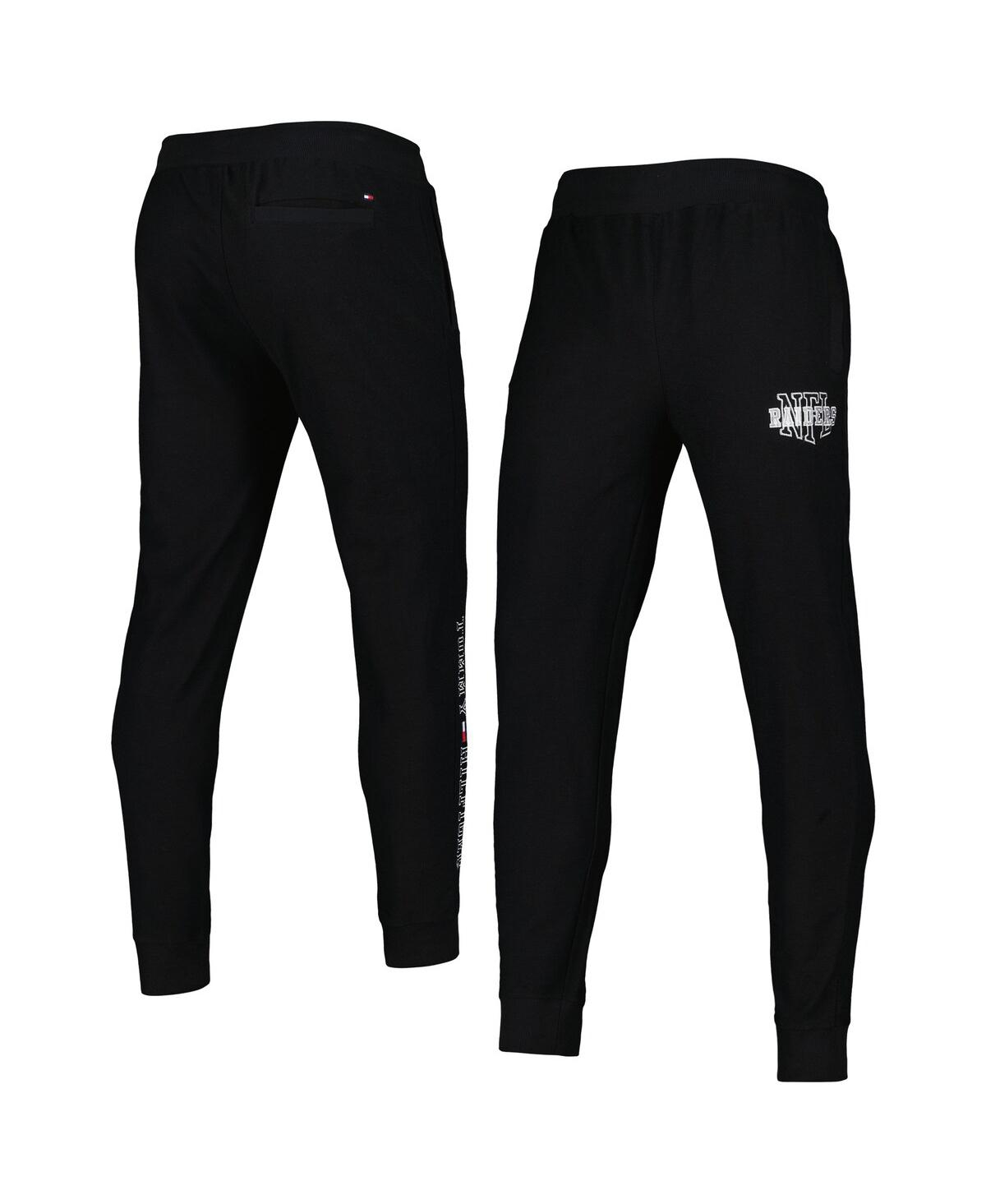 Tommy Hilfiger Black Las Vegas Raiders Mason Jogger Pants In Black