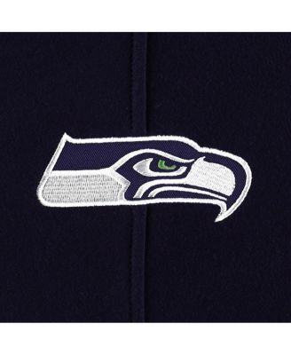Men's Seattle Seahawks Heather Gray Gridiron Lace-Up Pullover Hoodie