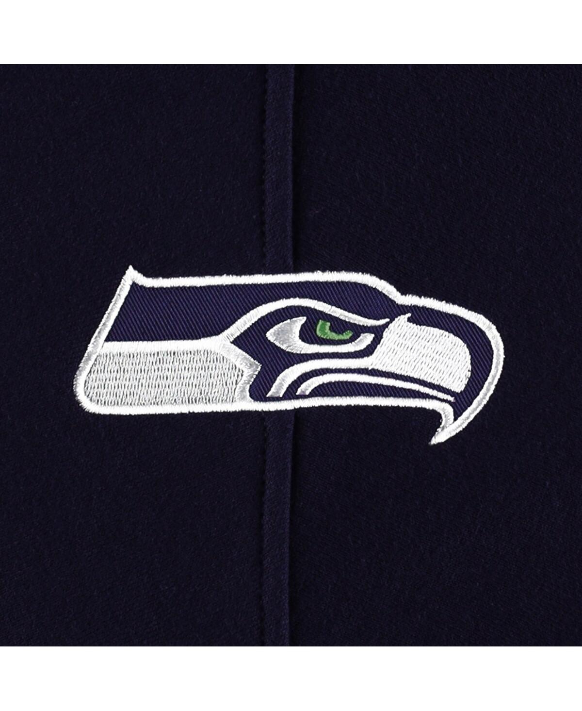 Men's '47 Brand Seattle SeahawksGridiron Lace-Up Pullover Hoodie - Heather Gray