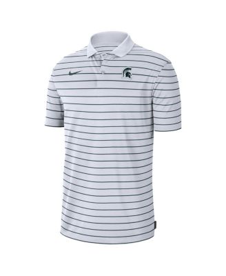 Men's White Michigan State Spartans Icon Victory Coaches 2022 Early Season Performance Polo Shirt