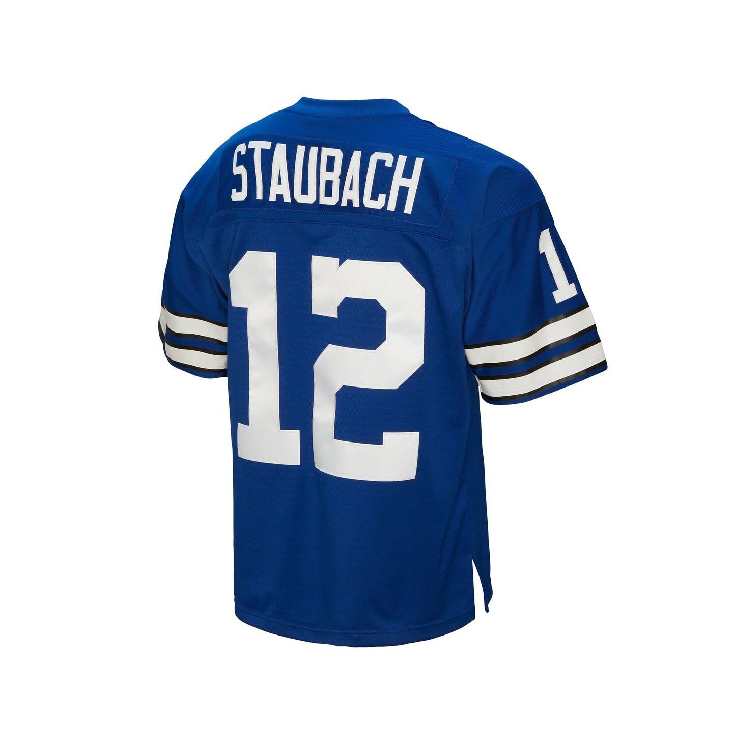 Мужской топ Mitchell & Ness Roger Staubach Royal Dallas Cowboys 1971 Legacy Replica Jersey — фото 2