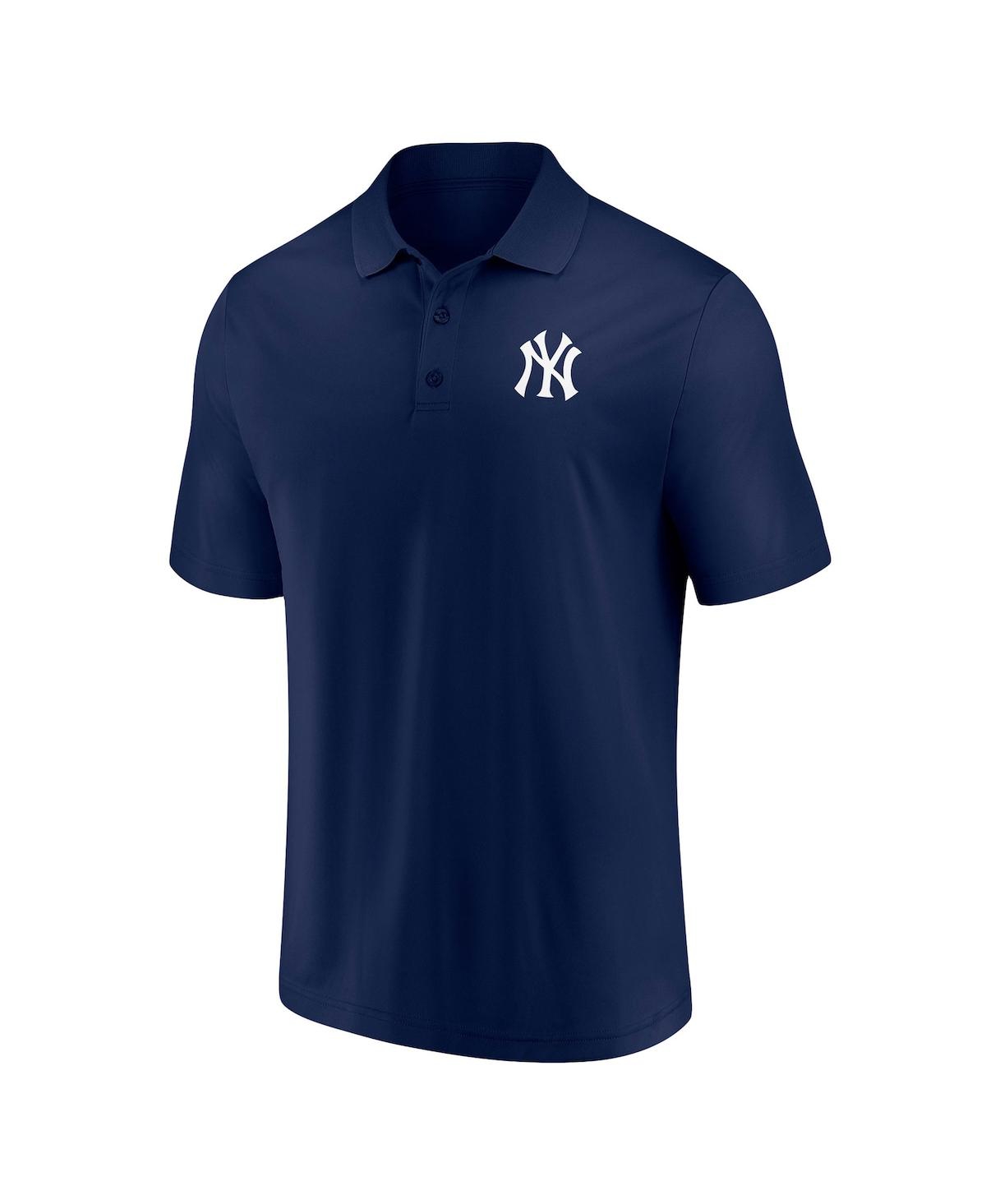 Shop Fanatics Men's  Navy, Gray New York Yankees Polo Shirt Combo Set In Navy,gray