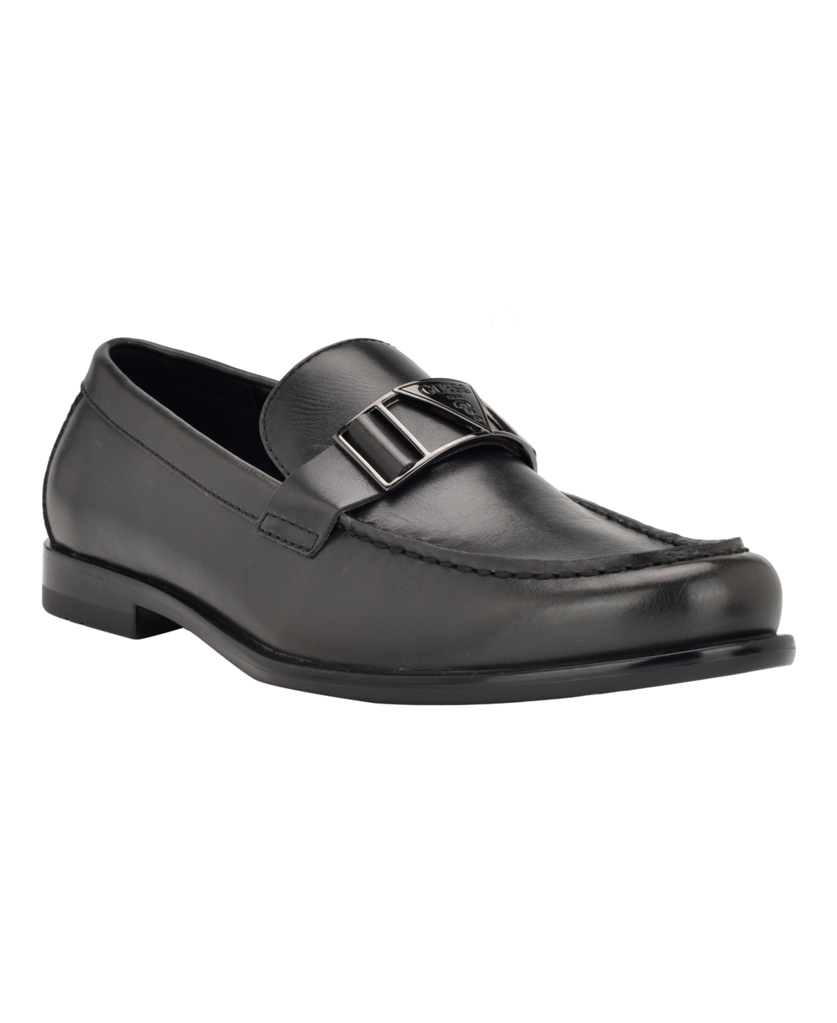 Guess Men's Chandi Moc Toe Slip On Driving Loafers In Black