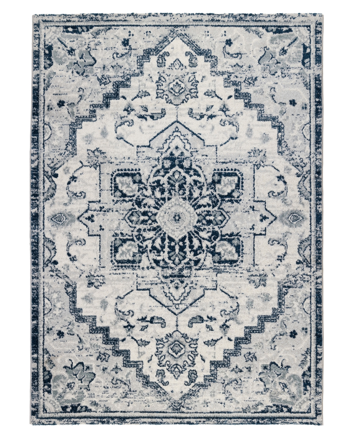 Km Home Gadsby GAD88 7'9in x 9'9in Area Rug - Midnight