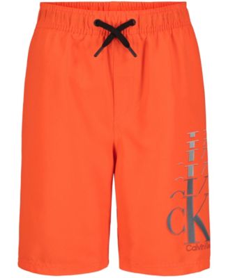 Calvin Klein Big Boys Ombre Logo Swim Trunks Macy s