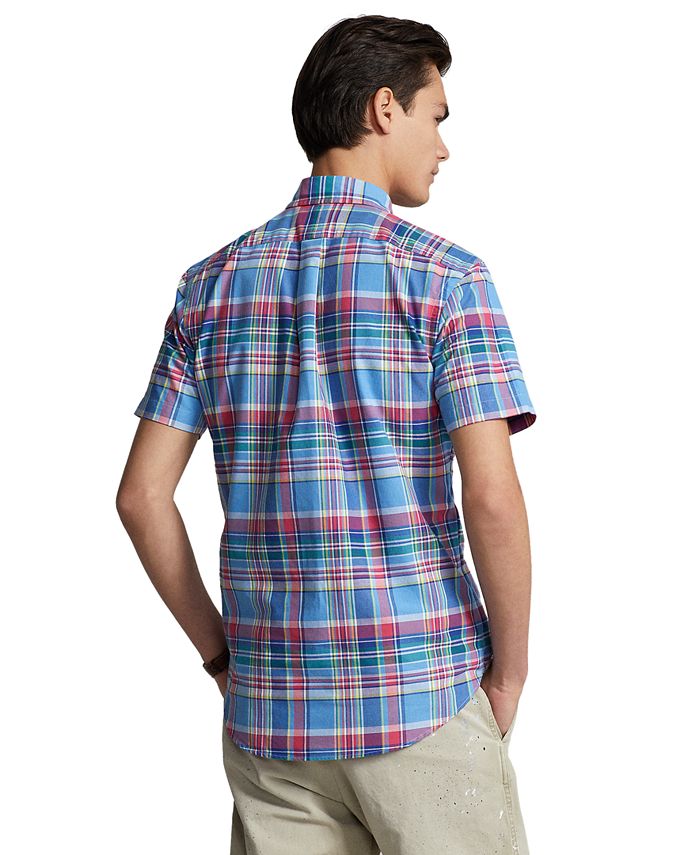 Polo Ralph Lauren Men's ClassicFit Plaid Oxford Shirt, Created for