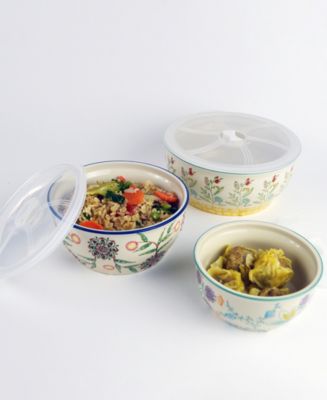 Euro Ceramica Ella Food Storage Containers, Set of 3 - Macy's