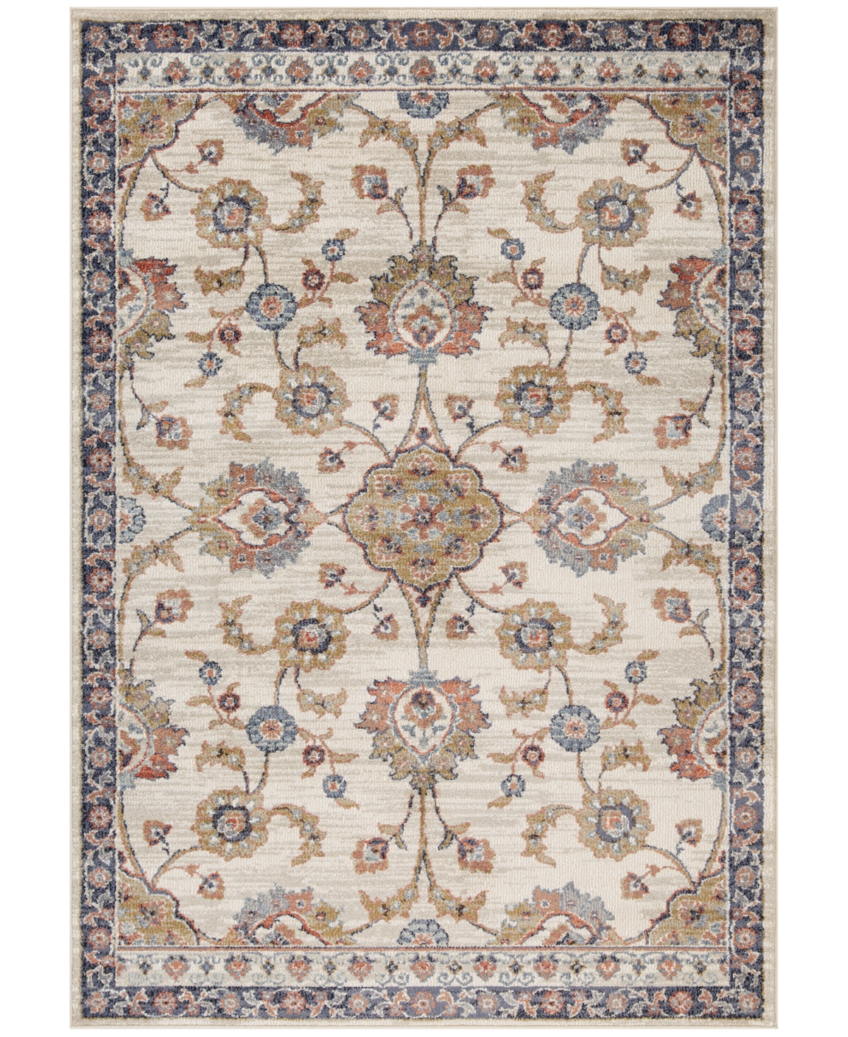 Km Home Poole Pol9 5'3" X 7'6" Area Rug In Ivory