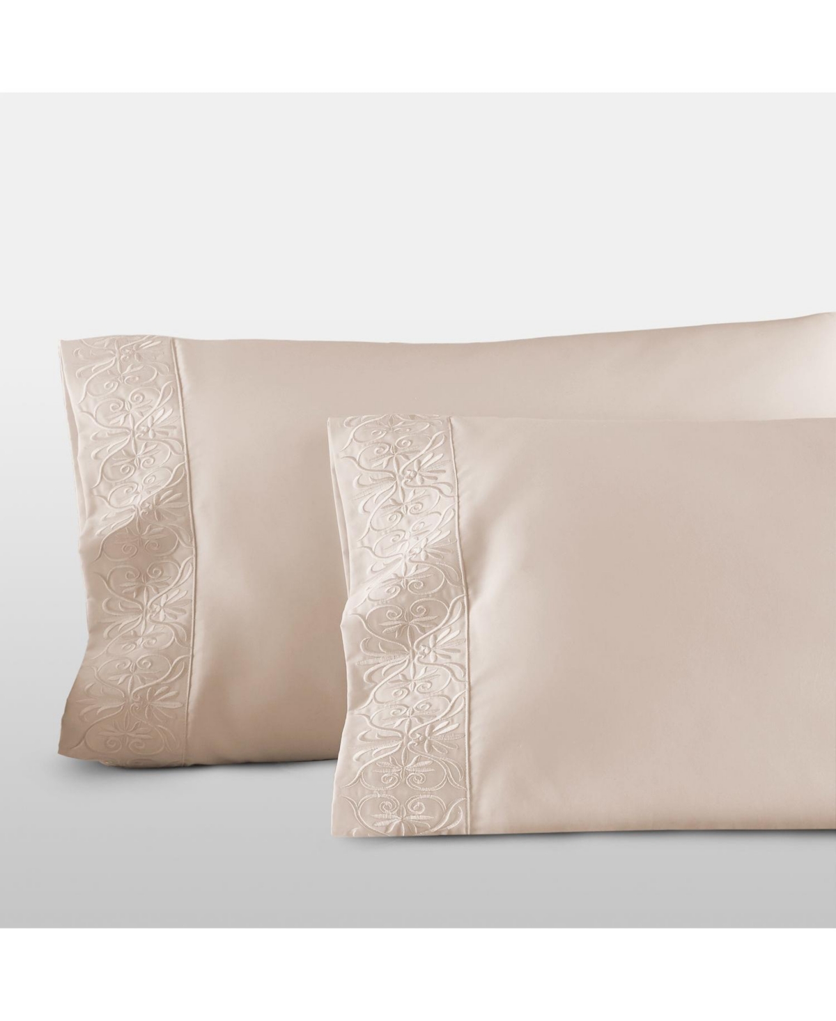 Pure Parima Ariane Pillowcase Set In Soft Peach