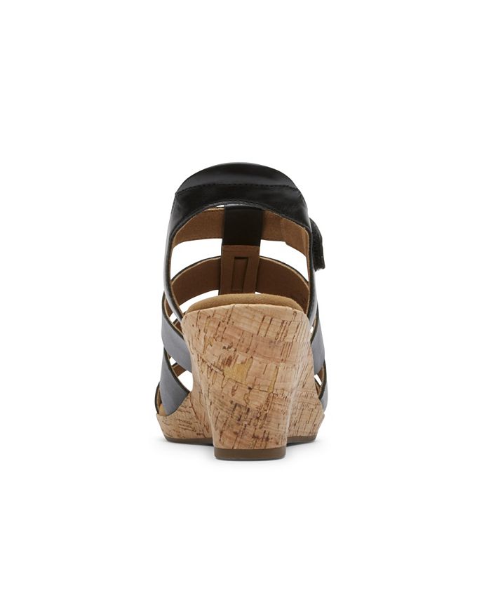 Rockport Women's Aubriella Slide Slip-On Wedge Sandals | MainPlace Mall