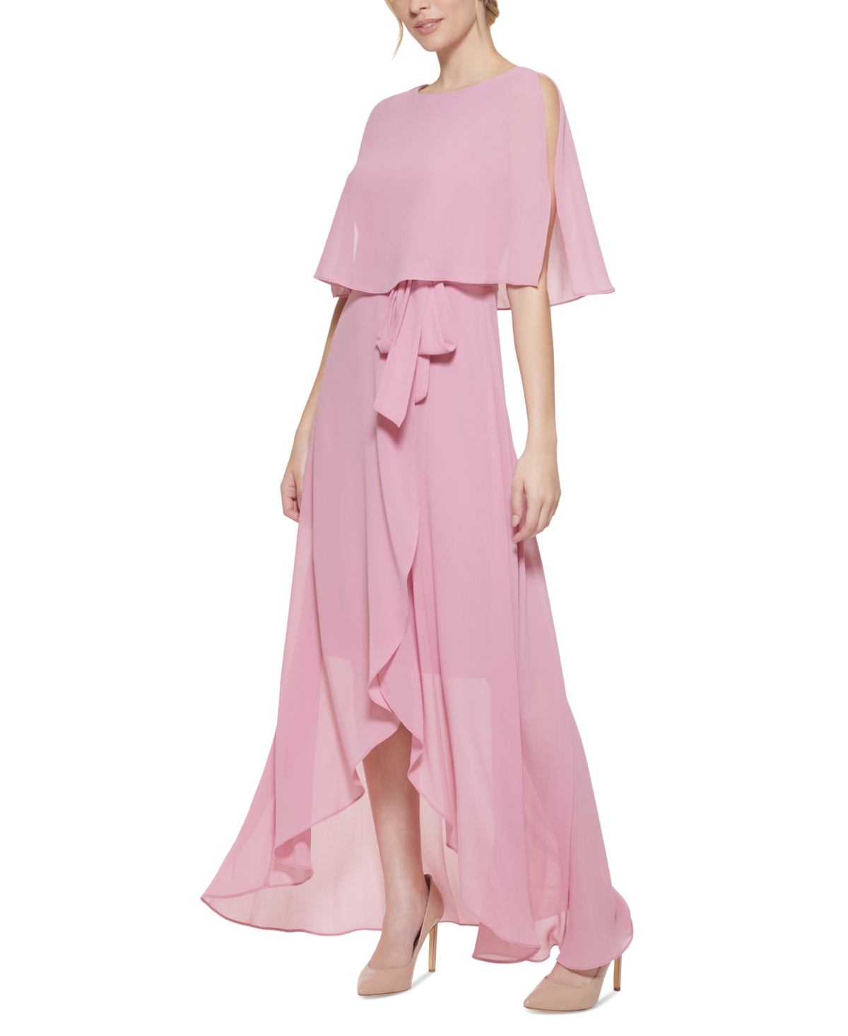 Jessica Howard Women's Chiffon-Overlay Maxi Dress