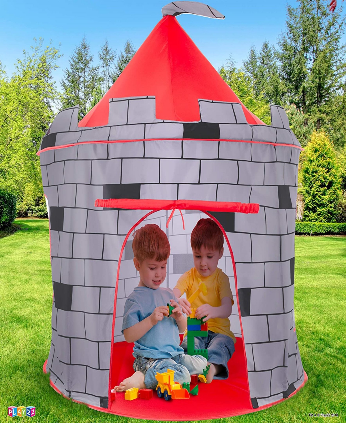 Shop Play22 Kids Play Tent Knight Castle Portable Fordable Camper Tent In Multicolor