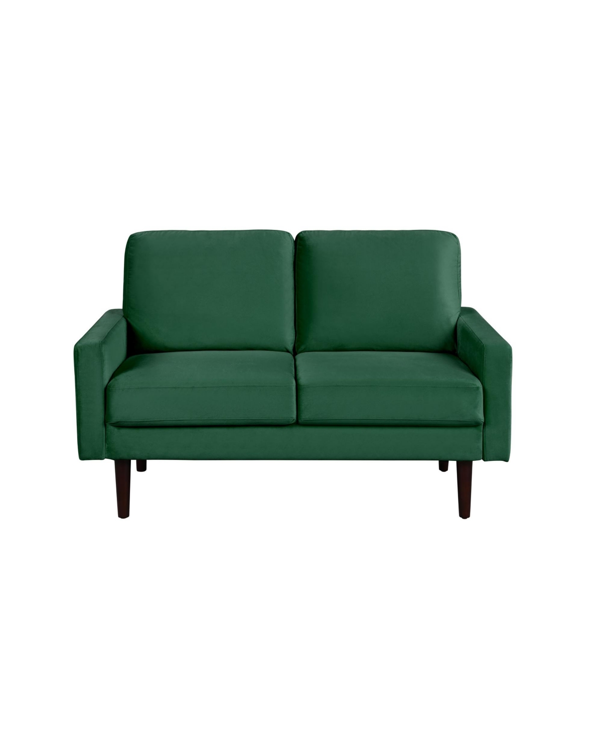 Lifestyle Solutions 34.5" Wood, Steel, Foam And Polyester Micheal Loveseat In Green