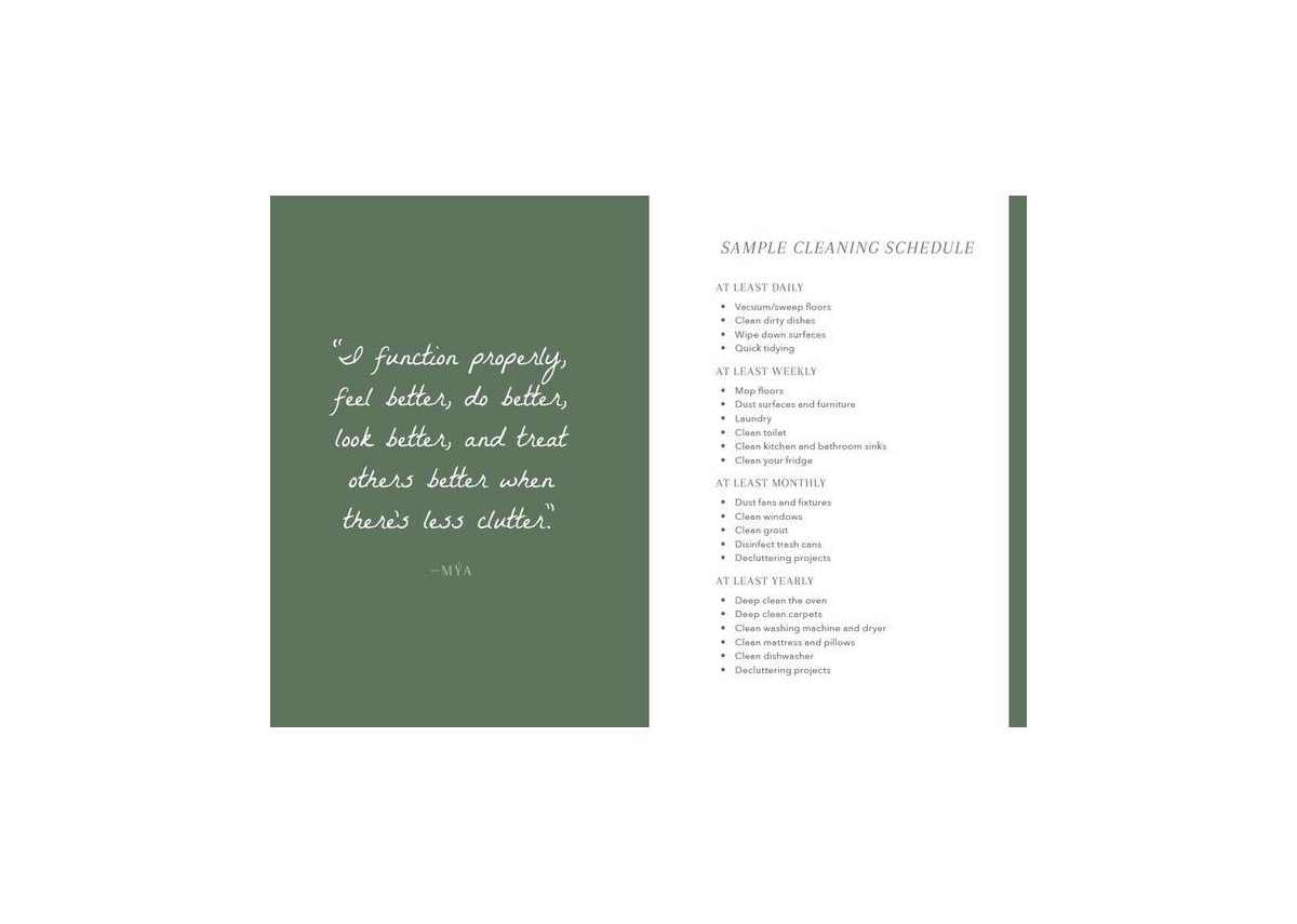 The Little Book of Cleaning Tips: A Guide to Keeping Your Space, Healthy, Tidy, & Calm by Leah N. Miles