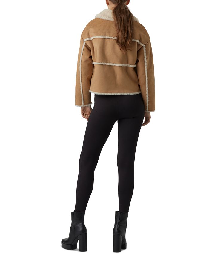 Vero Moda Women's FauxFur SpreadCollar Jacket Macy's