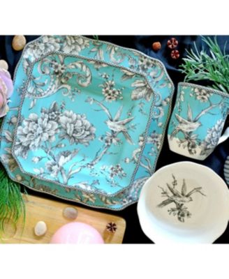 Adelaide Turquoise 16-Pc. Dinnerware Set, Service for 4              