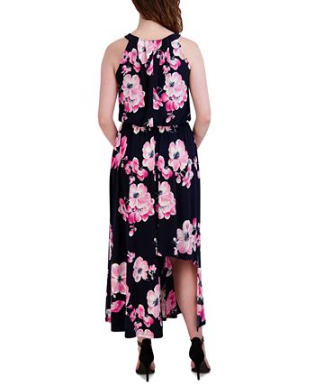 Robbie Bee Petite Floral-Print Halter Maxi Dress & Reviews - Dresses ...