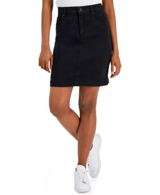 Style & Co - Women's Stretch Denim Relaxed Short Skirt