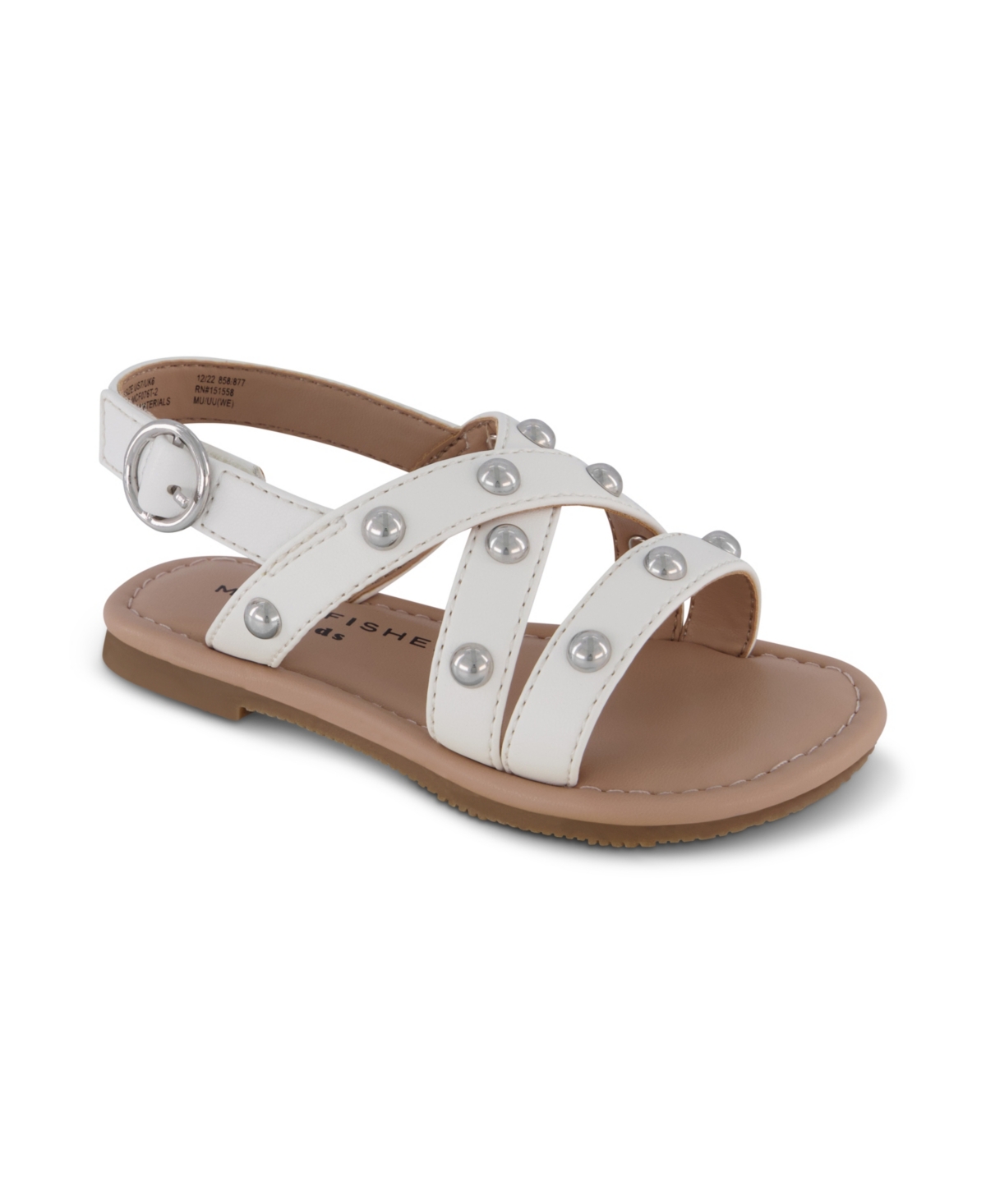 Marc Fisher Toddler Girls Open Toe Sandals In White