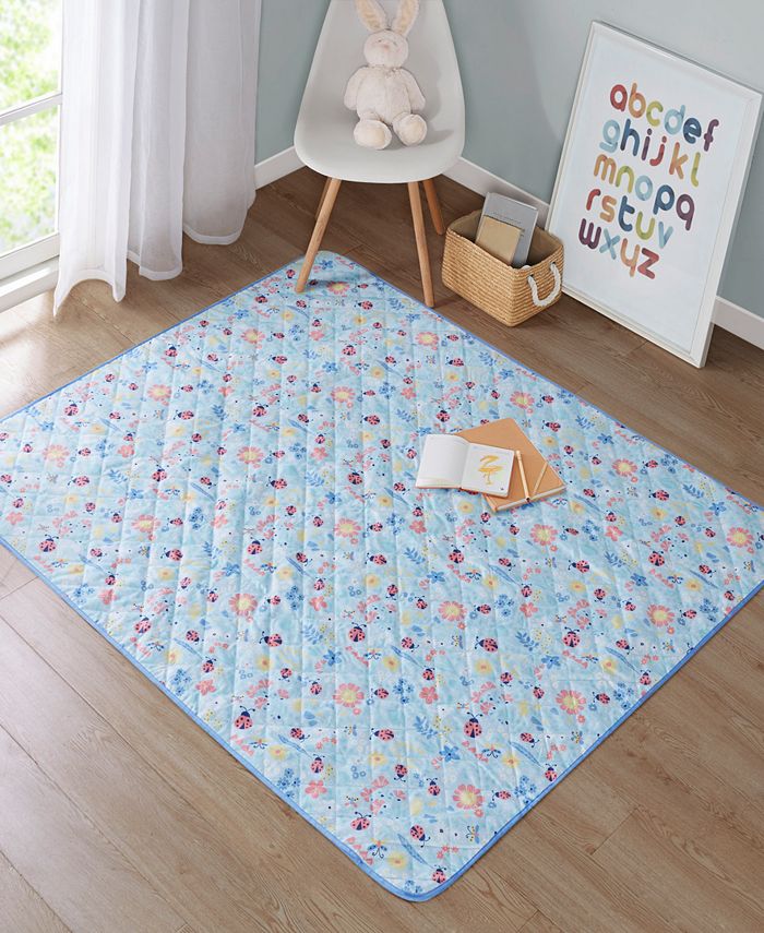 JLA Home Lady Bug Garden Printed Picnic Blanket & Tote Set, 50" x 60", Created for Macy's Macy's