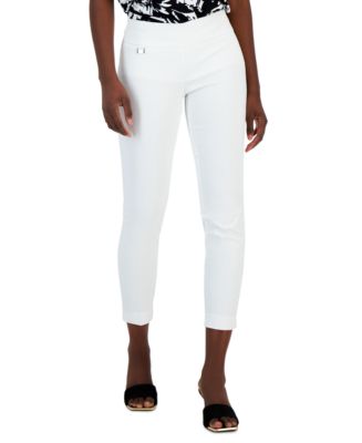 Alfani Petite Tummy-control Pull-on Skinny Pants, Petite & Petite Short,  Created For Macy's In Concealed Blue