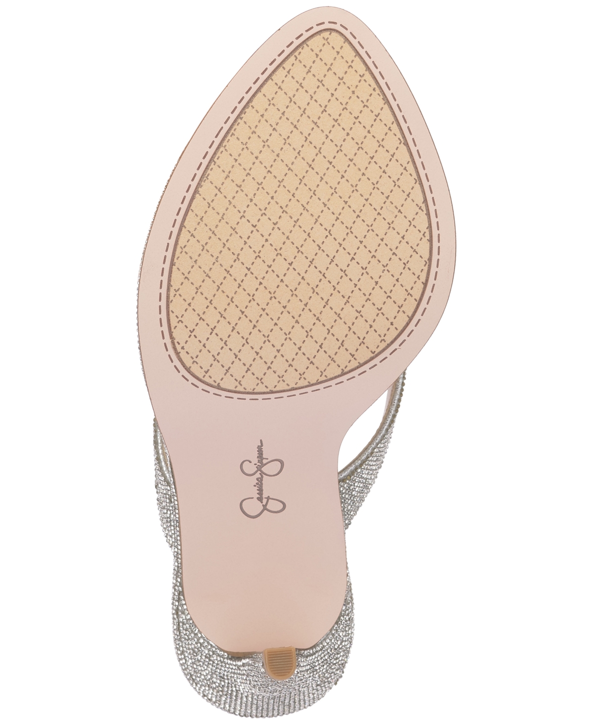 Jessica Simpson Women s Pules Slip On Thong Dress Sandals Silver Smart Closet