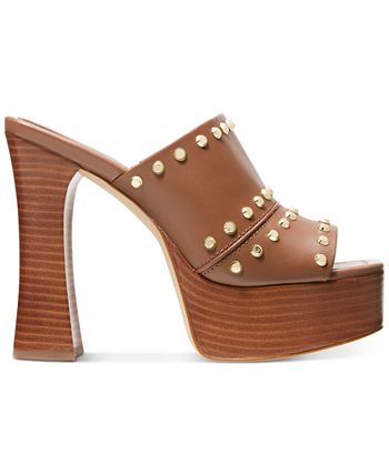 Michael Kors Women's Jagger Studded Platform Mule Sandals - Macy's